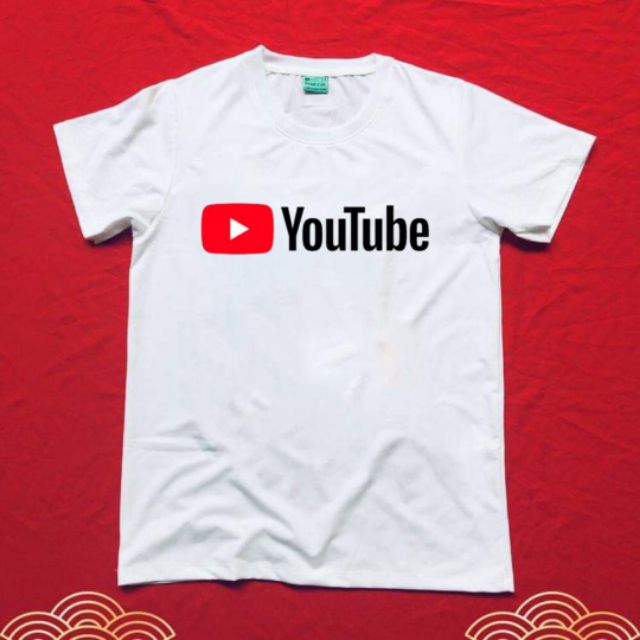 Áo YouTube - in thấm vào sợi vải, mặc thoải mái, không bong tróc hình ảnh, không phai màu khi giặt