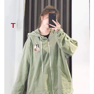 Áo khoác nỉ mũ đôi bạn thân