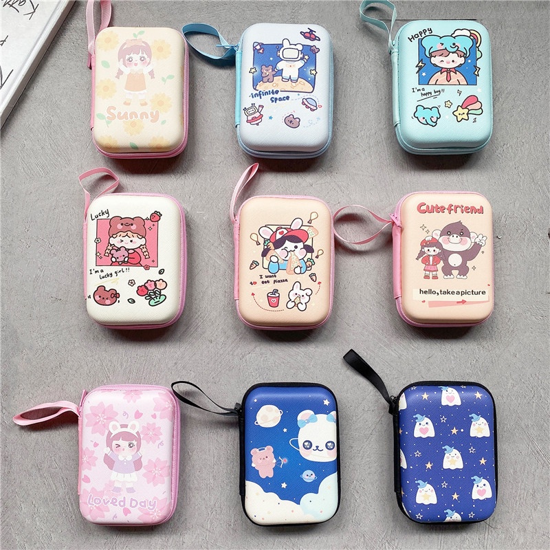 Ví Đựng Tiền Xu 3C Hình Chữ Nhật In Hoạt Hình One Piece Kirby Dễ Thương Cho Bé