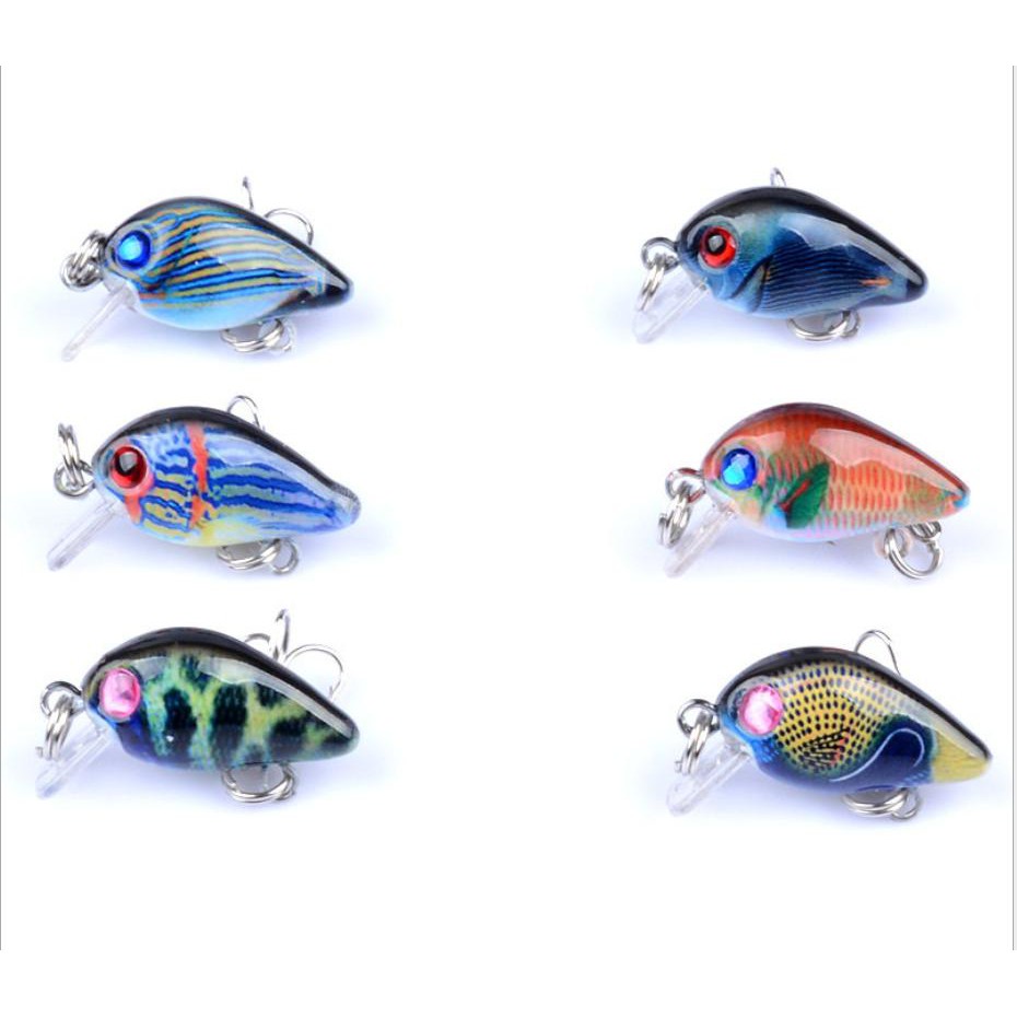 Combo mua 5 mồi ruồi 3D tặng 1 mồi ruồi dài 4cm nặng 3,1gam-Mồi chuyên bắt cá rô phi, rô ta, chuối, lóc, sộp, thiểu, ngã