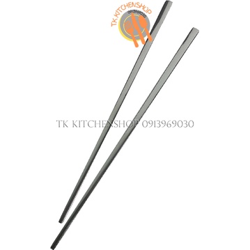 Đũa inox Hàn quốc, đũa inox thân dẹt kiểu dáng Hàn Quốc, chuyên sử dụng trong các nhà hàng quán ăn BBQ Hàn