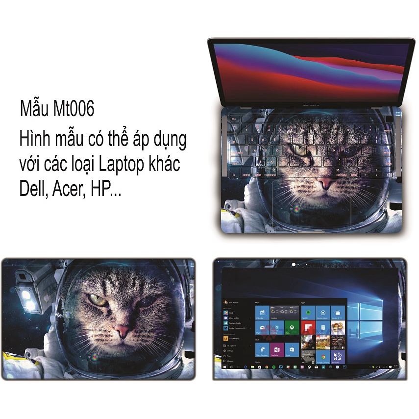 Miếng dán skin Laptop - Mẫu Vũ trụ - Có mẫu dán cho Dell,  HP, Asus, Lenovo, Acer, Macbook....