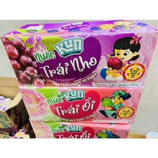 Thùng nước trái cây kun trái nho/trái ổi