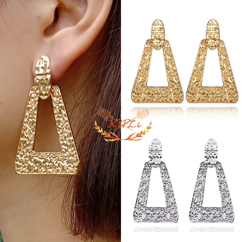 Bông tai hình tam giác phong cách cổ điển độc đáo cho nữ