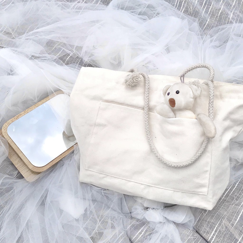 Túi tote vải canvas dây thừng Tadi house hot trend