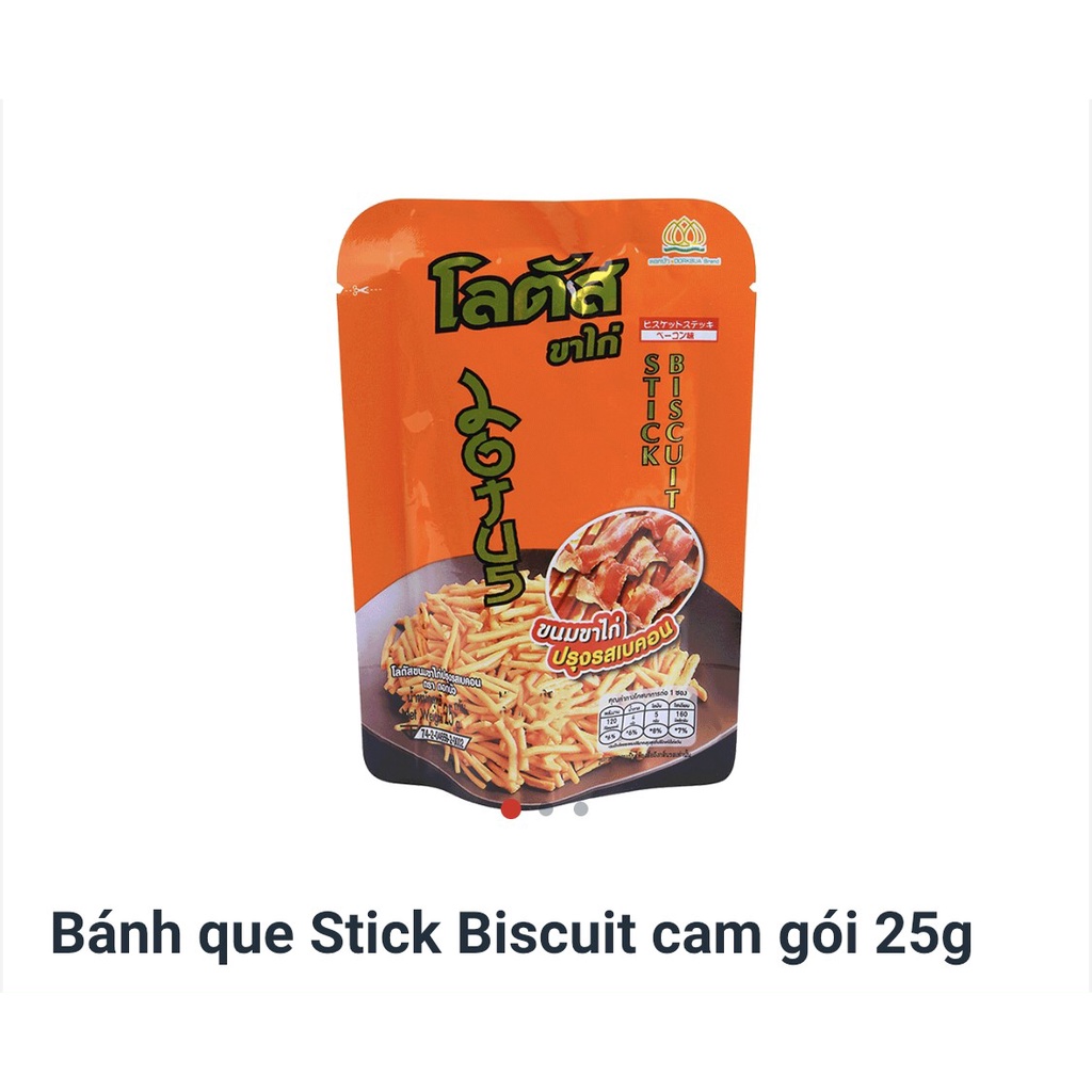 Bánh Que Stick Bitcuit Cam Gói 25G
