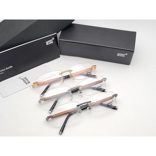 Gọng kính Monbanc bọc gỗ