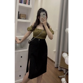 Chân Váy Xẻ Sườn Bigsize