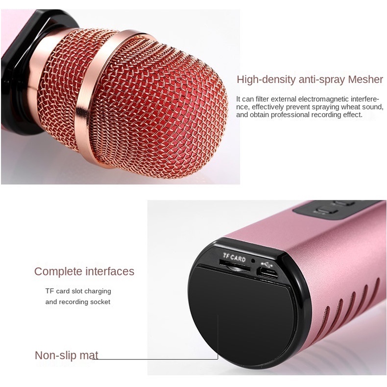 Micrô không dây K6 hỗ trợ kết nối Bluetooth dành cho điện thoại