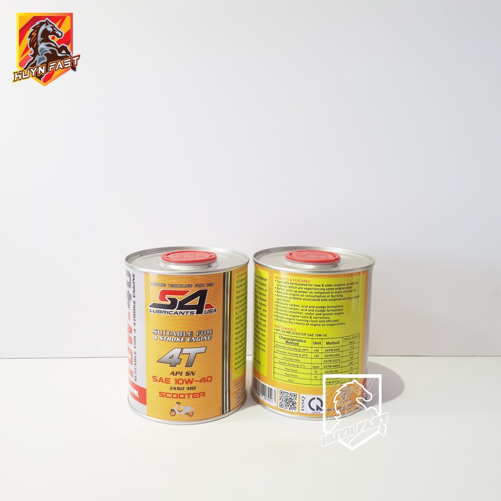 DẦU NHỚT XE GA S4 SCOOTER 10W40 - SN CAO CẤP