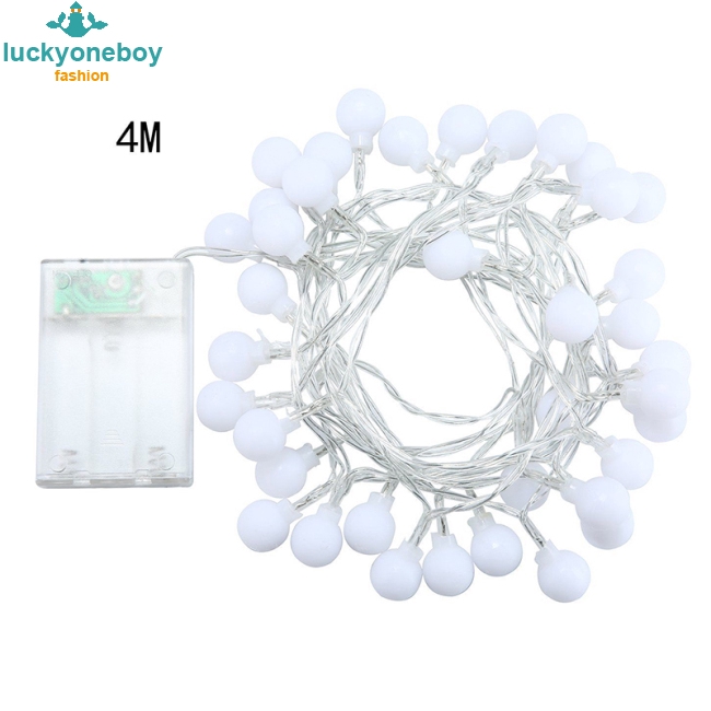 Dây đèn LED bóng tròn tiện lợi dùng để trang trí cho phòng ngủ/sân nhà | BigBuy360 - bigbuy360.vn