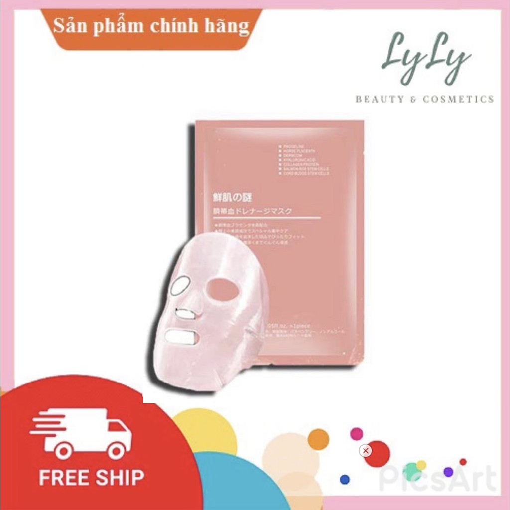 1 MIẾNG MASK MẶT NẠ NHAU THAI CUỐNG RỐN NHẬT BẢN