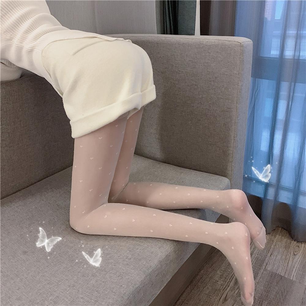 Quần Tất Dài Mỏng Màu Đen Đính Nơ Quyến Rũ Cho Nữ