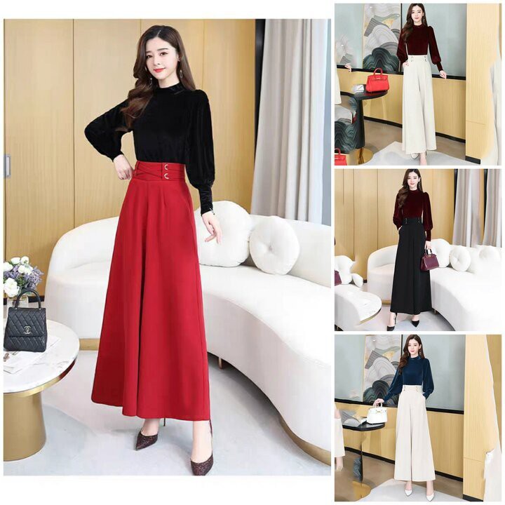 Quần ống rộng dài đan dây đẹp tôn dáng cực đỉnh LN01 | BigBuy360 - bigbuy360.vn