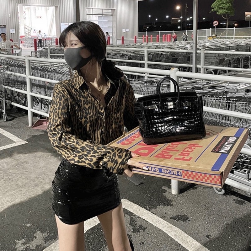 CHÂN VÁY DA PU BÓNG ÔM PHONG CÁCH SEXY