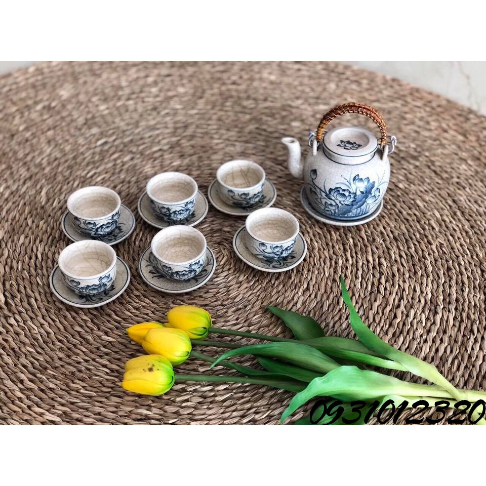ấm chén sứ tiệp khắc Bát Tràng_ấm chén 3d Bát Tràng