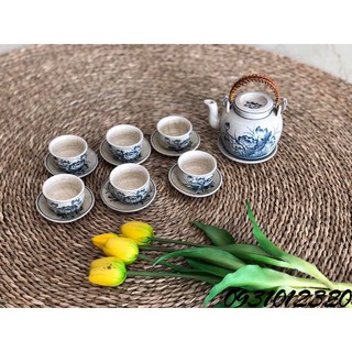 ấm chén sứ tiệp khắc Bát Tràng_ấm chén 3d Bát Tràng