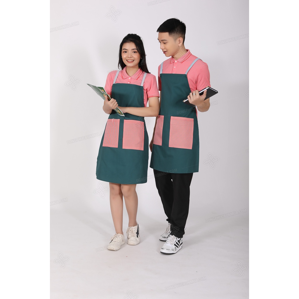 Tạp dề pha chế vintage Hàn Quốc cao cấp dành cho cắt tóc Barber / Hair salon / Bartender / Baristar / phục vụ
