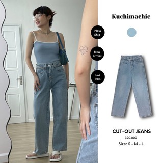 Quần jeans xuông ống rộng chất jeans dày dặn, form dáng thoải mái thích hợp đi học đi chơi mã 8075