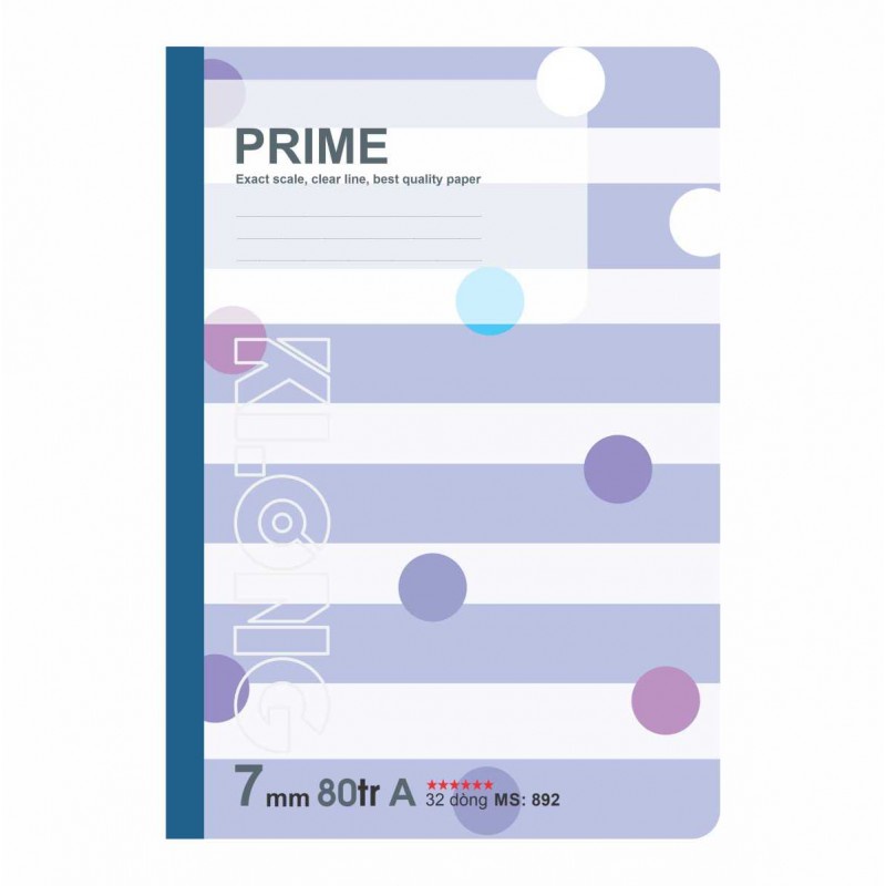 Combo 2 quyển Vở kẻ ngang Prime - 80 trang KLONG MS: 892