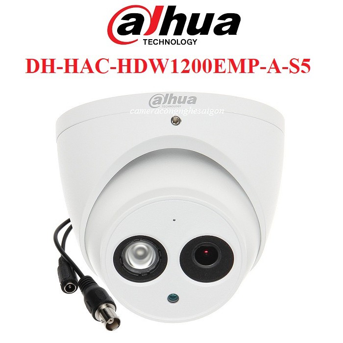 Camera HDCVI 2MP Dahua HAC-HDW1200EMP-A-S5 - Tích hợp Micro - Hàng chính hãng