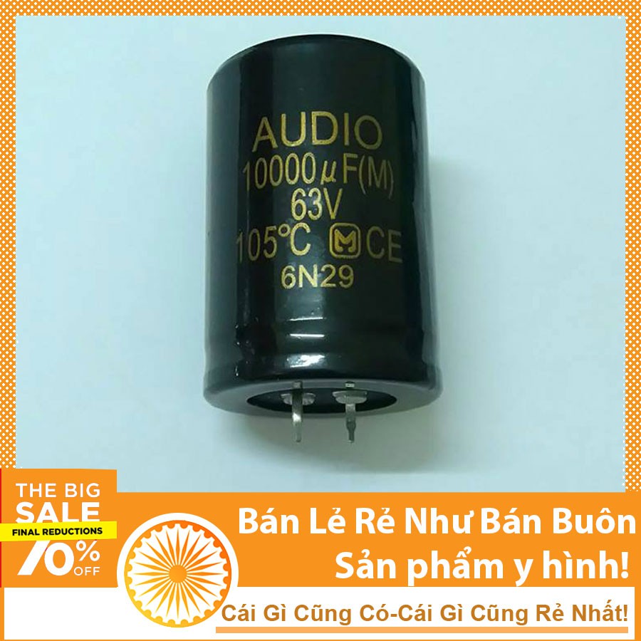 Tụ Hóa 63v 10000uF  AUDIO Cao Cấp