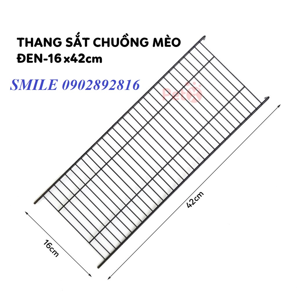 CẦU THANG CHUỒNG MÈO , CHUỒNG THÚ CƯNG BẰNG SẮT MÀU ĐEN DÀNH CHO CHUỒNG LẮP GHÉP