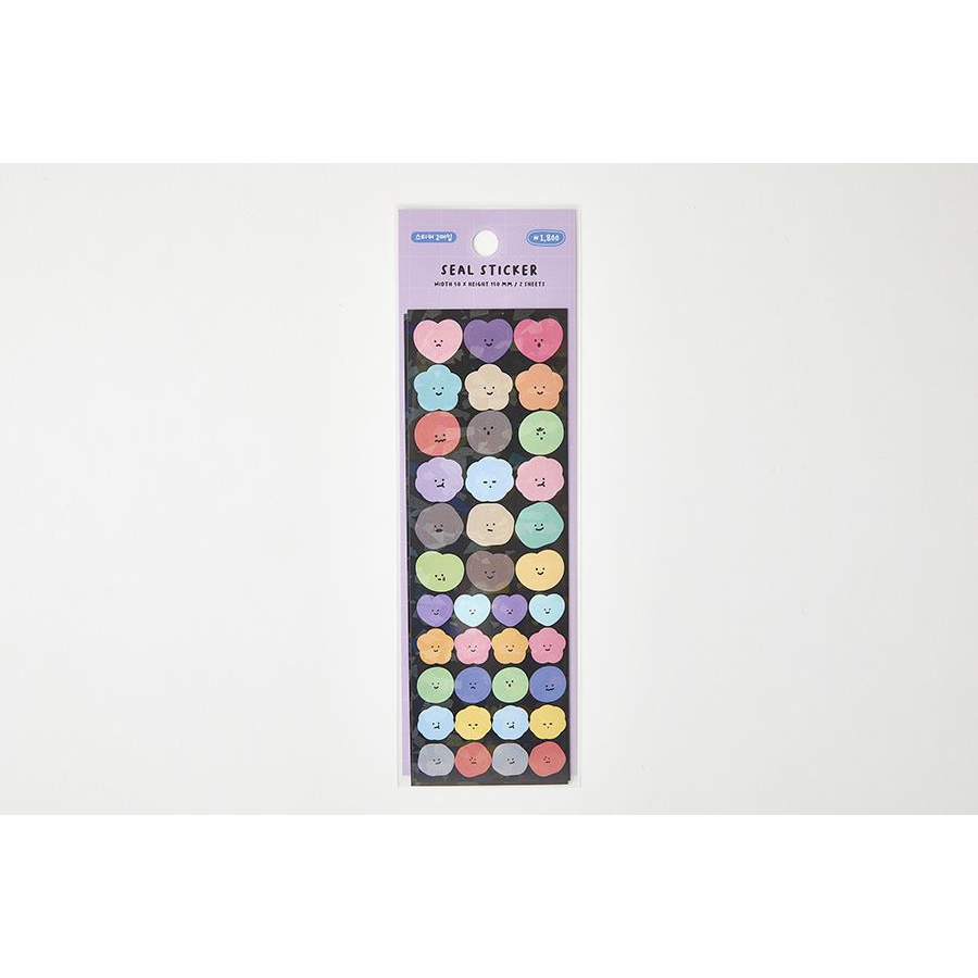 Set 2 Tấm Sticker ARTBOX Hàn Quốc Hình Khuôn Mặt Emoticon Dễ Thương