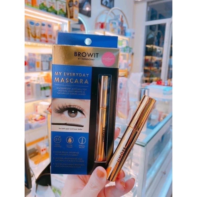 Mascara NongChat Browit Làm Dày va Dài Mi - Chuốt Mi Làm Dày và Dài Mi NongChat Browkit * 1 Đầu - 2 Đầu*