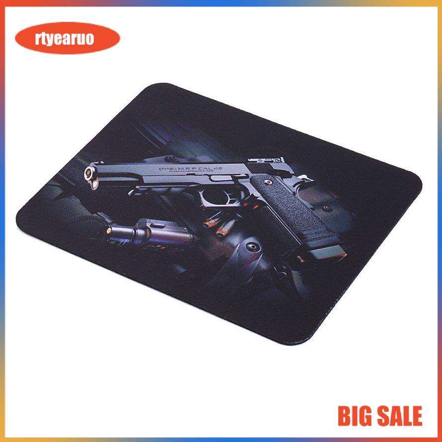 Miếng lót chuột chuyên game chống trượt in hình cây súng kích thước 22cm*18cm