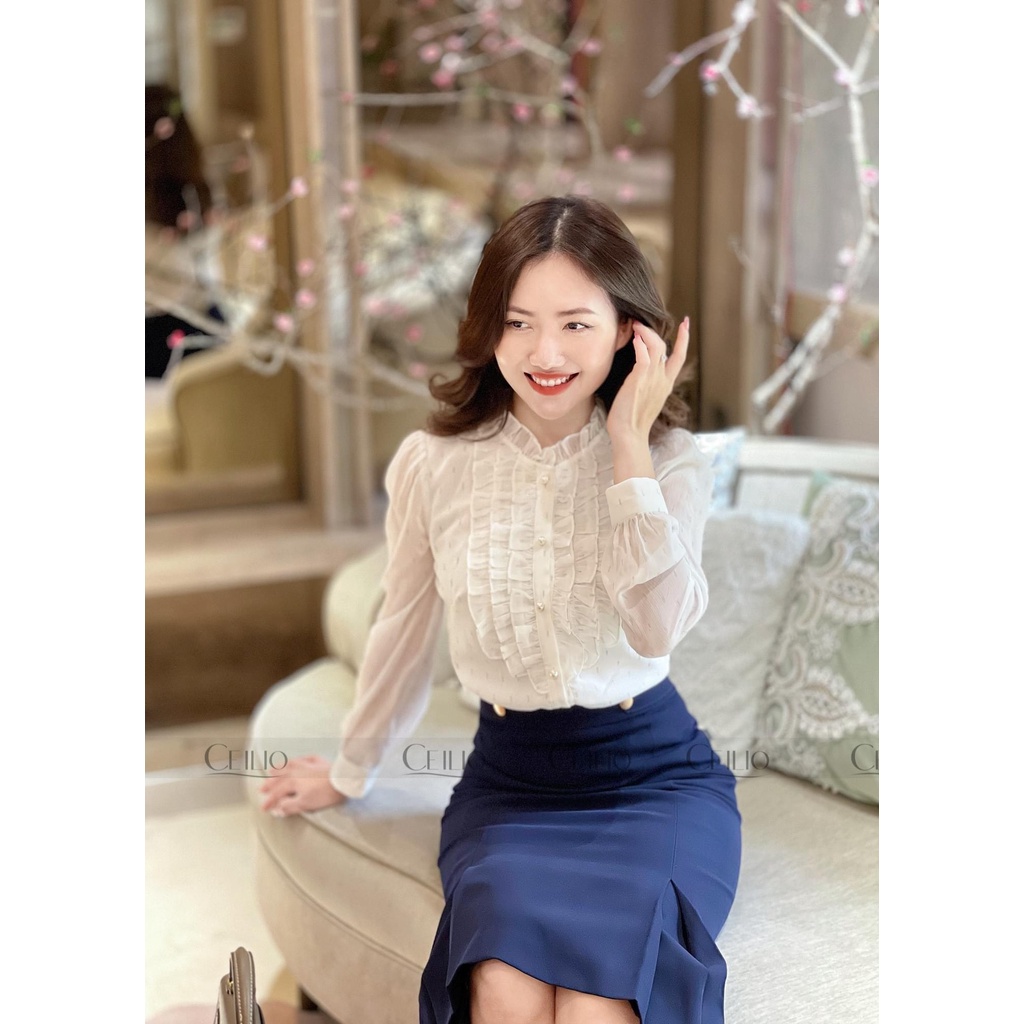 Sơ mi thiết kế SM76 trắng