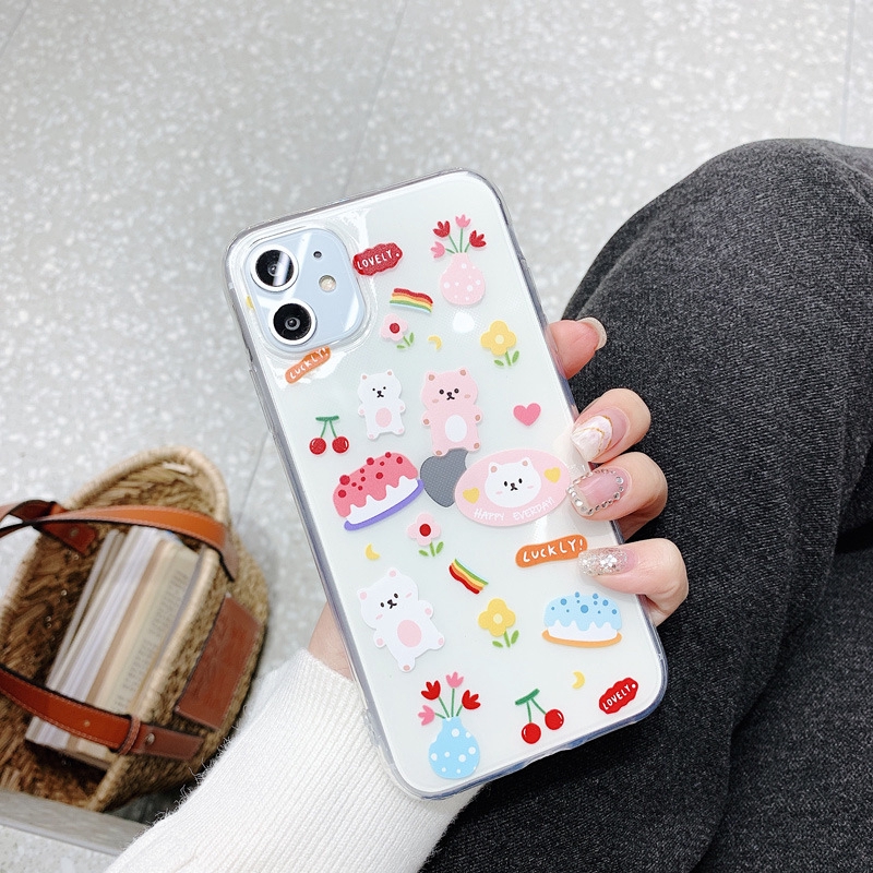 Ốp điện thoại hình dễ thương cho IPHONE 11 PRO MAX 6 6S PLUS 7 8 PLUS X XS MAX XR | BigBuy360 - bigbuy360.vn