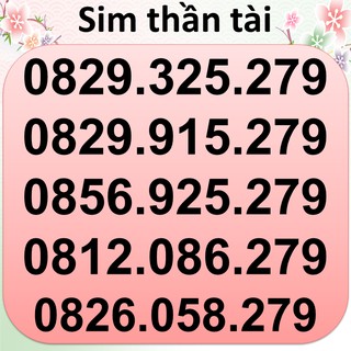 Sim thần tài giá từ 400k