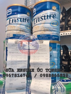 SỮA ENSURE ÚC - XÁCH TAY ĐỦ BILL