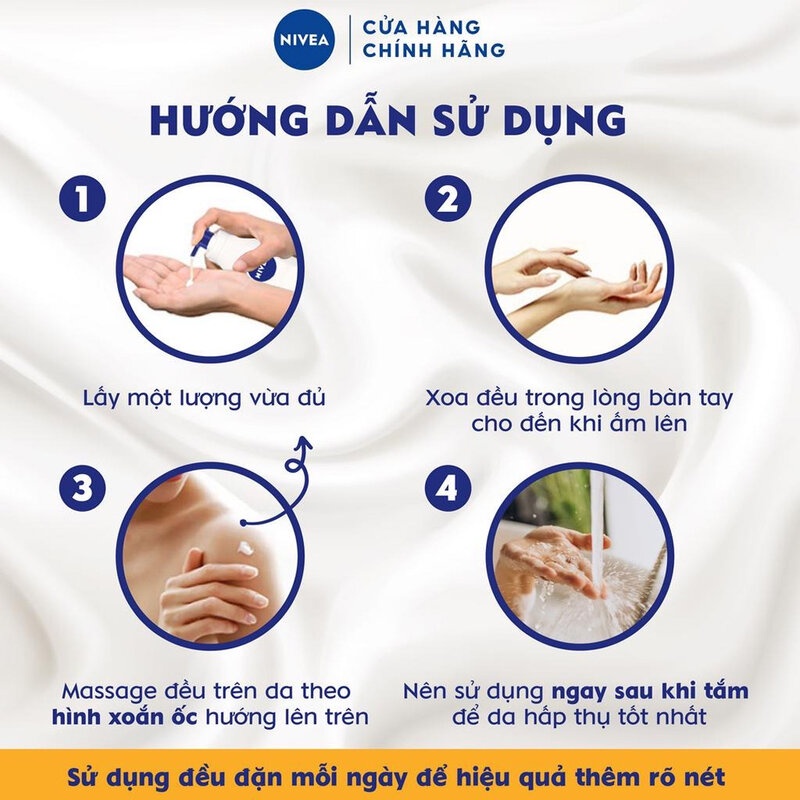 Tinh Chất Dưỡng Thể Giúp Da Săn Chắc Ban Đêm Nivea Extra White Night Nourish Body Serum 180ml | Hasaki