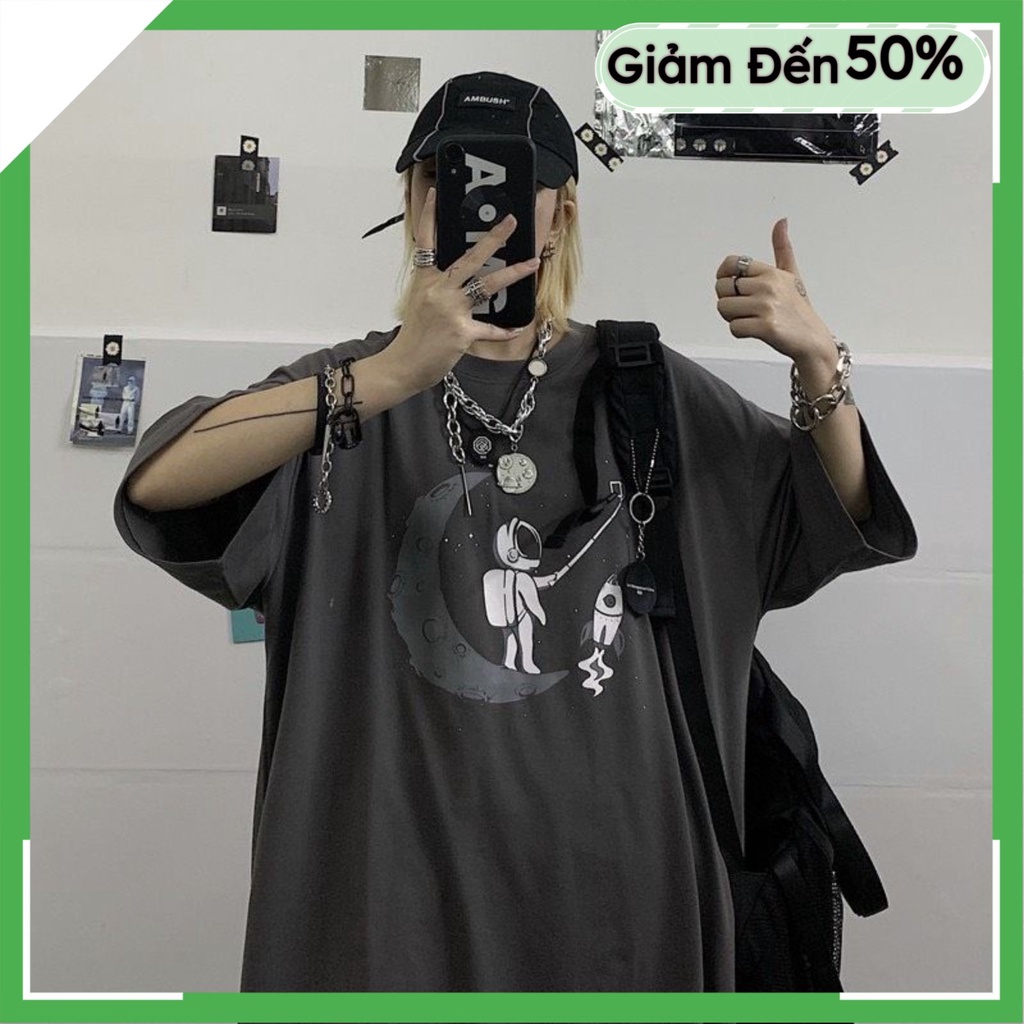 Áo phông nam nữ - Áo thun nam nữ unisex tay lỡ form rộng chất 100% COTTON in hình mèo máy | BigBuy360 - bigbuy360.vn