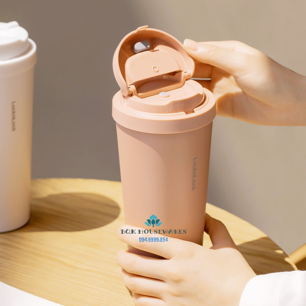 [ LOCK&amp;LOCK ] Ly Giữ Nhiệt Lock&amp;Lock 550ml Energetic One-Touch Tumbler LHC3249