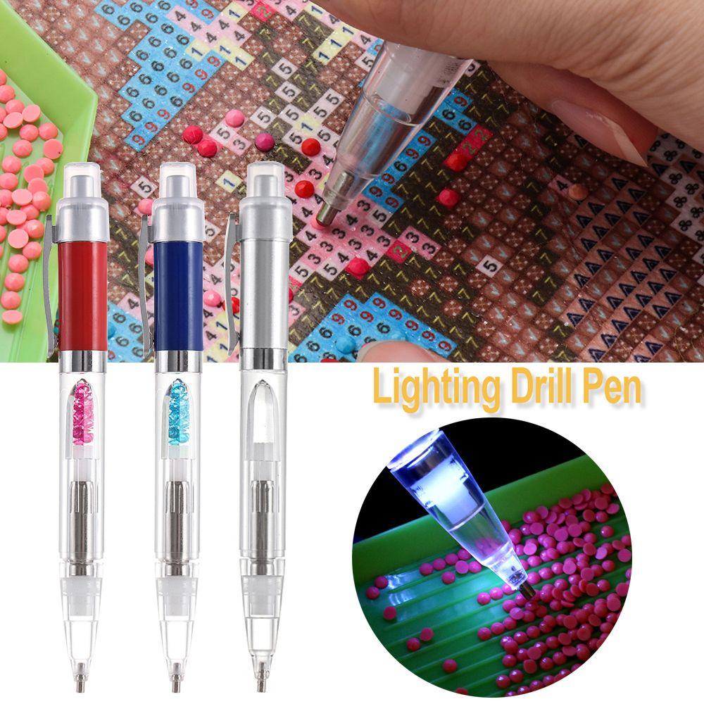 LEISURE Bút Thêu Tranh Chữ Thập Có Đèn Chiếu Sáng DIY