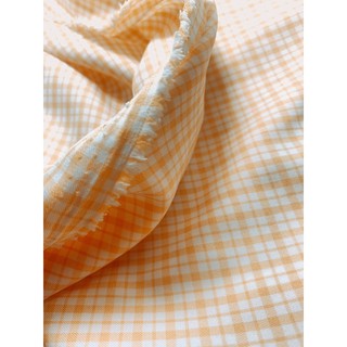Vải kẻ caro nhỏ thô phụ liệu handmade