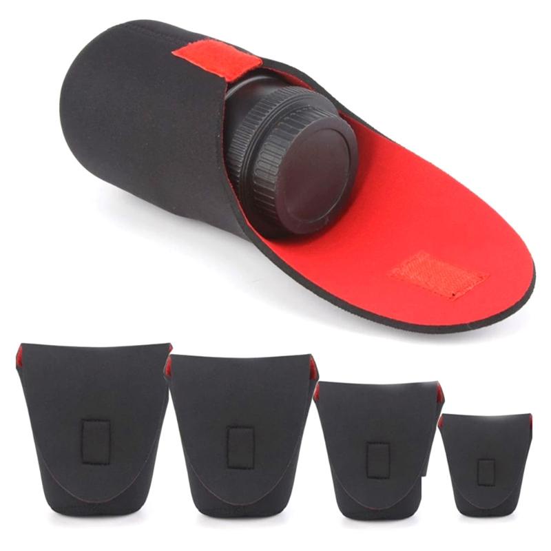 [Hàng mới về] Túi đựng ống kính máy ảnh bằng cao su tổng hợp mềm mại chống thấm nước