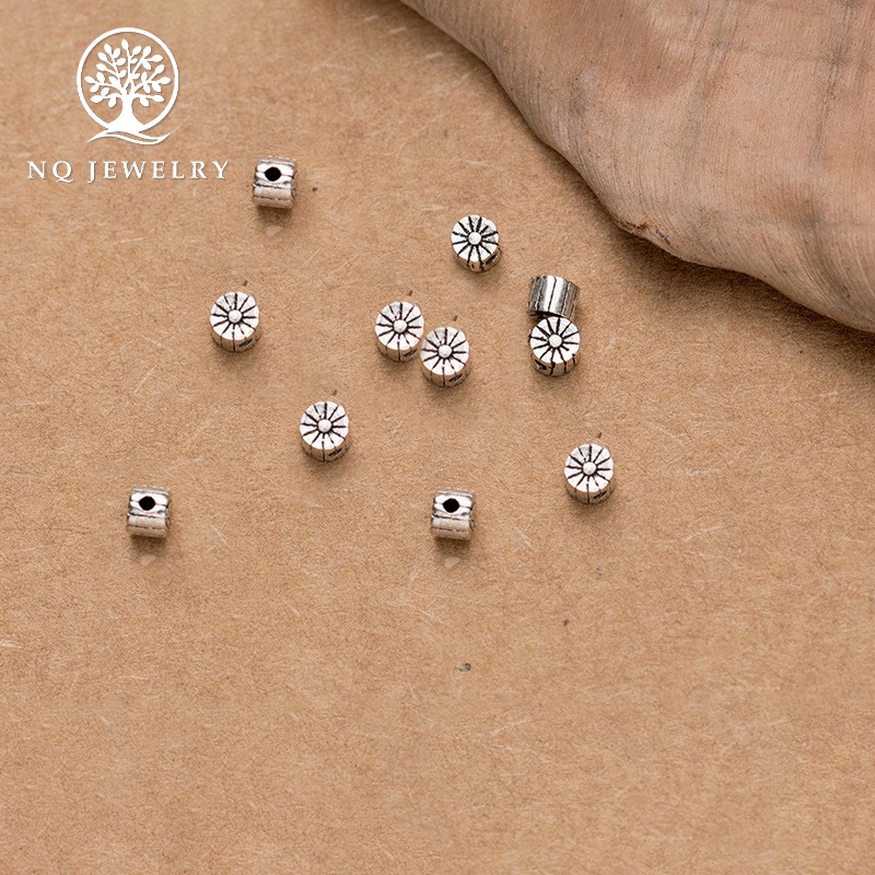 Charm bạc hình bánh trung thu - NQ Jewelry