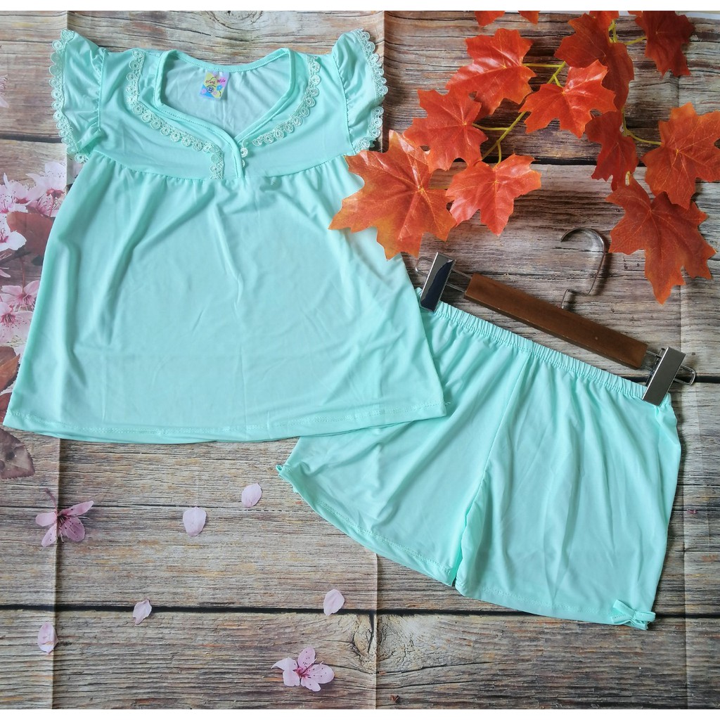 NOVA SHOP 129k combo 3 Bộ đồ bộ thun lạnh cánh tiên cho bé gái từ 18-20kg