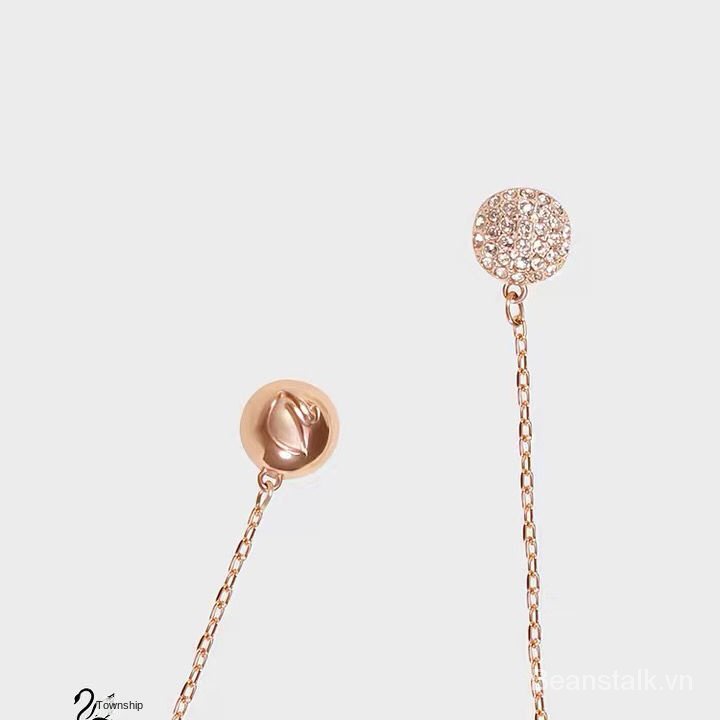 Vòng đeo tay bằng bạc đính đá hình thiên nga hồng xinh xắn aBn7