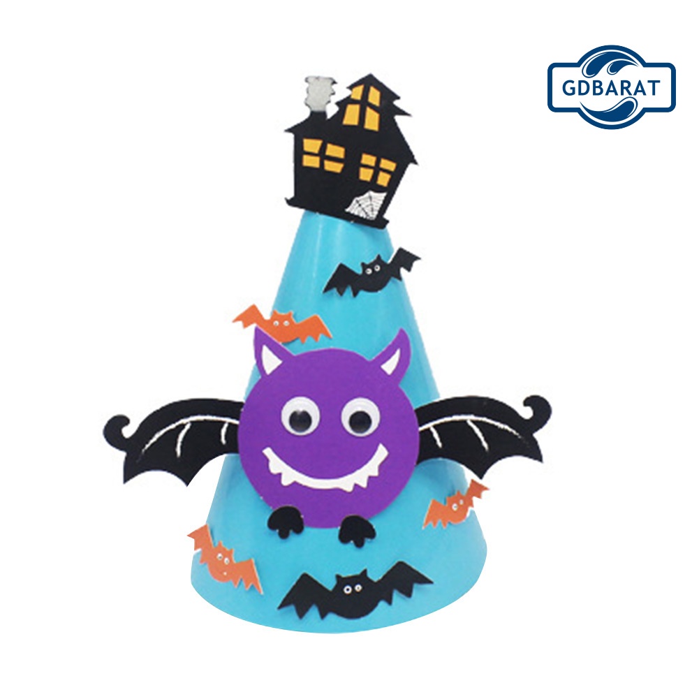 Phụ Kiện Trang Trí Tiệc Halloween Cho Bé Hình Mũ Phù Thủy/Bí Ngô/Bí Ngô/Ma Cà Rồng DIY