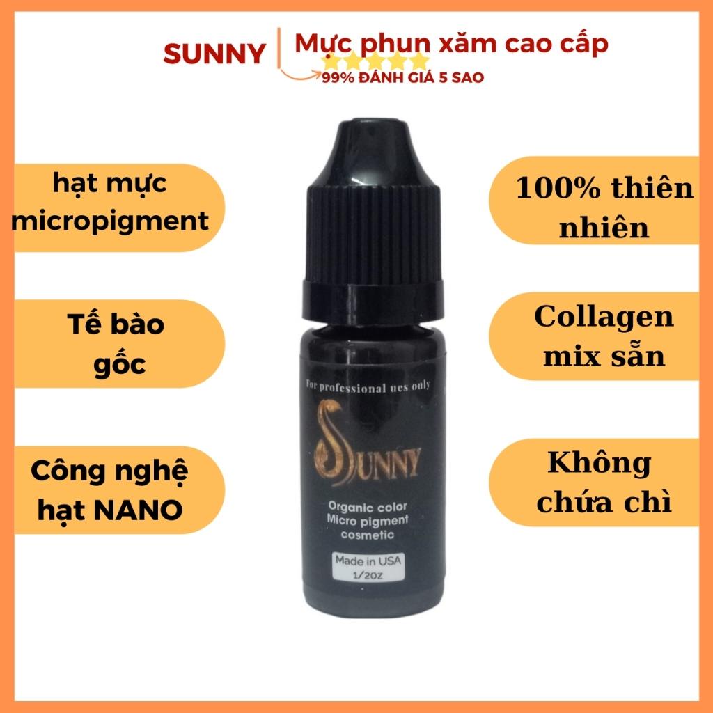 Mực phun xăm mày mí SUNNY, mực xăm bám nhanh, bong đậm