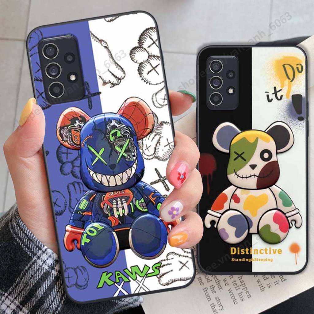 Ốp lưng Samsung A32 / A52 / A72 hình kaws, bear brick, venom thời trang siêu ngầu