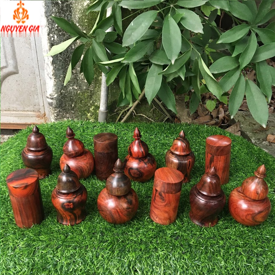 Hủ đựng tăm xỉa răng cao cấp bằng gỗ Trắc bền đẹp tạo nên sự sang trọng đẳng cấp cho không gian gia đình