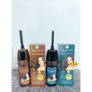 Dầu gội phủ bạc organic Hair Collagen nano thảo dược( dầu gội kết hợp nhuộm tóc) 200ml