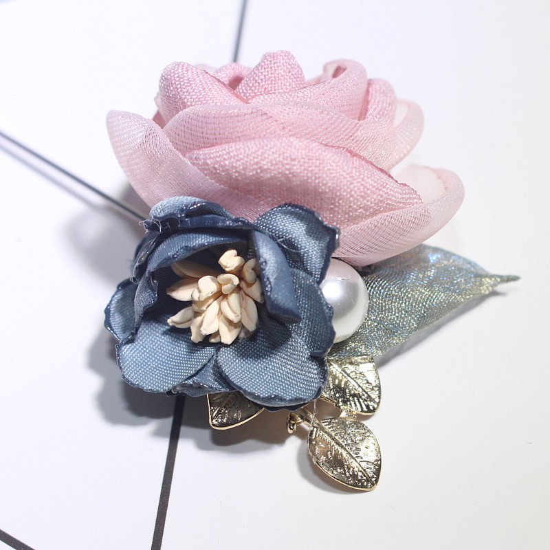 Ghim cài áo thời trang hoa lụa sang trọng GC102