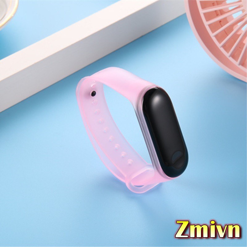 Dây silicon Xiaomi Miband 3 trong suốt